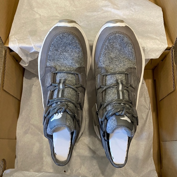 Sorel Kinetic Breakthru Grey Quarry Sneakers Ankle Bootie Boots Shoes Flat 6 NEW - Picture 8 of 10